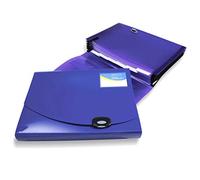 Rapesco 0675 Trieur à Soufflets Extensible 7 Compartiments, A4+, Bleu