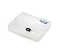 Rapesco 0714 Boîte à Documents Rigide, Format A4, Capacité de 60 mm ou 600 Feuilles, Incolore