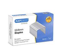 Rapesco 0749 Agrafes Galvanisé 53/6 mm, Lot de 5000