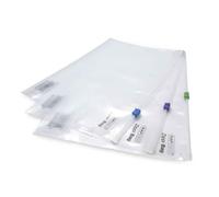 Rapesco 0796 Pochette Document Zippi avec Zip en Plastique, A4+, Transparent, Lot de 25
