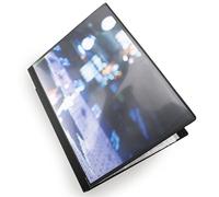 Rapesco 0909 Chemise de Présentation, 20 Pochettes, A4, Noir