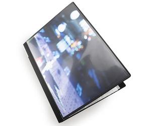 Rapesco 0909 Chemise de Présentation, 20 Pochettes, A4, Noir