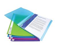 Rapesco 0917 Chemise de Présentation Flexible, 40 Pochettes, A4, Couleurs Assorties, Lot de 10