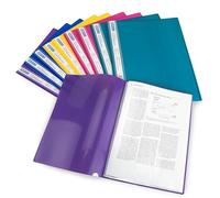 Rapesco 0919 Chemise de Présentation 40 vues A4, Couleurs Vives Assorties, Lot de 10