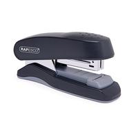 Rapesco 1064 Agrafeuse Flat-Clinch à Demi-Bande, Capacité de 25 Feuilles,Noir