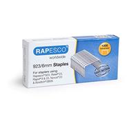 Rapesco 1235 Agrafes Galvanisées Résistantes de Type 923/6 mm, Lot de 1000