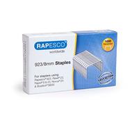 Rapesco 1236 Agrafes Galvanisées Résistantes de Type 923/8 mm, Lot de 1000