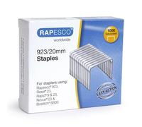 Rapesco Agrafes 1241 - Galvanisées résistantes Type 923/20 mm - Boîte 1000
