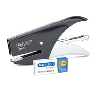 Rapesco Pince-agrafeuse 1267 SP-64 – 12 feuilles, 1000 agrafes 21/4 mm, noir