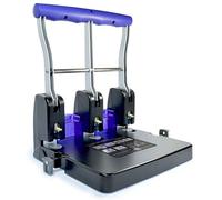 Rapesco 1272 P3100 Perforatrice à 3 Trous, Haute Capacité, Noir et Violet