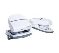 Rapesco 1275 Lot P20 Shimma Agrafeuse à Demi-bande et P30 Perforatrice à 2 Trous, Blanc