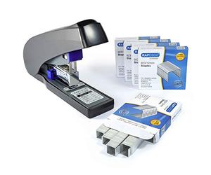Rapesco 1277 ECO X5-90ps Agrafeuse à Grande Capacité avec 5000 Agrafes 923/12 mm, Anthracite