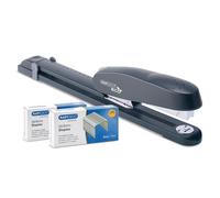 Rapesco 1281 790 Agrafeuse ECO Long Bras à Grande Capacité avec 10.000 Agrafes de Type 26/8 mm, Capacité de 50 Feuilles, Anthracite