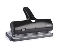 Rapesco Perforateur Grande Capacité Métal & Abs 4 Trous Noir/Argent 40 Flles