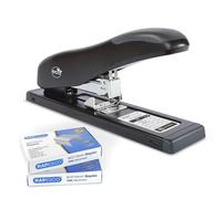 Rapesco Agrafeuse 1307 ECO HD-100 – Grande capacité 100 feuilles, 2000 agrafes 923/10 mm – Noir