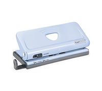 Rapesco 1323 Perforatrice D’Agenda Ajustable 6 Trous, Capacité de 10 Feuilles, Bleu Pastel