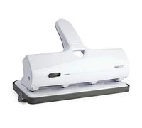 Rapesco 1324 ALU – 40 trous en métal, grande capacité 40 feuilles, blanc