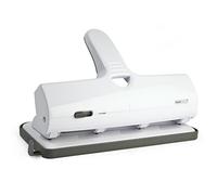 Rapesco 1324 Perforateur ALU 40, Métal, Capacité 40 Feuilles, Blanc | Usage Intensif