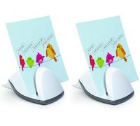 Rapesco 1330 Porte Papier avec Fonction Ôte-agrafes, Blanc (Lot de 2)