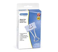 Rapesco – Pinces à clips drôles 1353 – 32 mm bleu pastel – Lot de 20