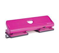 Rapesco Perforatrice 1385 720 à 4 trous Métal Capacité 22 feuilles Rose Fuschia