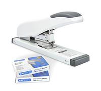 Rapesco 1391 ECO Agrafeuse HD-100 à Grande Capacité avec 2000 Agrafes de Type 923/10 mm, Capacité de 100 Feuilles, Blanc Doux
