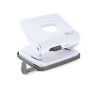 Rapesco Perforatrice 2 trous 1399 825, métal, capacité 25 feuilles, blanc