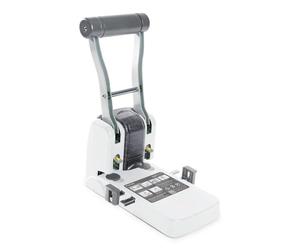 Rapesco 1404 ECO P1100 Perforatrice à 2 Trous, Haute Capacité, Blanc Doux | Capacité 100 Feuilles,