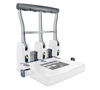 Rapesco 1406 ECO P3100 Perforatrice à 3 Trous de Haute Capacité, Capacité de 100 Feuilles, Blanc Doux