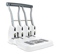 Rapesco 1407 ECO P4400 Perforatrice à 4 Trous de Haute Capacité, Capacité de 150 Feuilles, Blanc Doux