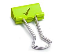 Rapesco 1421 Pinces à Double Clip Coche 19 mm, Vert, Lot de 80