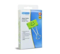 Rapesco Pinces double-clip – 80 pièces – 19 mm – Vert Smiley