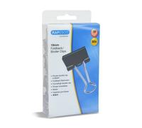 Rapesco - Pinces double clip 1429 - 19 mm - Lot de 80 - Noir