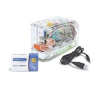 Rapesco 1450 626EL Agrafeuse Automatique à USB/Batterie avec 1000 Agrafes 26/6mm, Capacité de 15 Feuilles, Transparent
