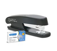 Rapesco Agrafeuse 1482 ECO Sting Ray Antibactérienne, 1000 agrafes 24/6, capacité 20 feuilles, Noir