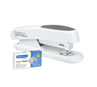 Rapesco Agrafeuse 1483 Sting Ray ECO Antibactérienne Cap. 20 feuilles Agrafes 1000 x 24/6 Blanc doux