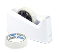 Rapesco 1486 Dévidoir de Ruban Adhésifs 500 et 2 Rouleaux, Blanc