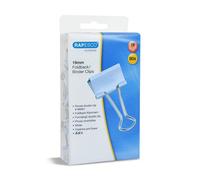 Rapesco 1490 Pinces à Double Clip 19 mm, Bleu Pastel, Lot de 80