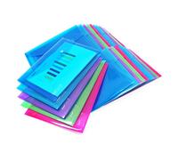 Rapesco 1498 ECO Pochette à Bouton Pression Recy A5, Lot de 25