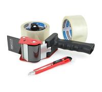 Rapesco 1557 Germ-Savvy Antibactérien 960 Dévidoir de Ruban Adhésif avec 2 Rubans d'Emballage Transparent