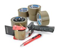 Rapesco 1581 Germ-Savvy Antibactérien 960 Dévidoir de Ruban Adhésif avec 5 Rubans d'Emballage Marron