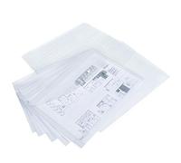 Rapesco 1589 ECO Pochette à Bouton Pression, A3, Transparent, Lot de 20