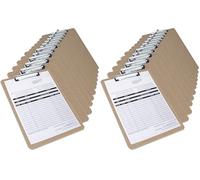 Rapesco 1601 Business Pack: 12 Porte-Blocs Standard en Surface Dur, A4, Marron (Lot de 2)