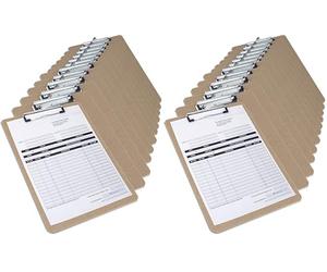 Rapesco 1601 Business Pack: 12 Porte-Blocs Standard en Surface Dur, A4, Marron (Lot de 2)