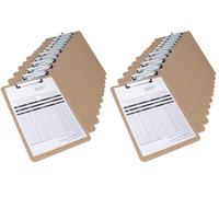 Rapesco 1608 Business Pack: 12 Porte-Blocs Standard en Surface Dur, A5, Marron (Lot de 2)