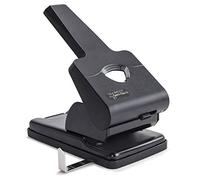 Rapesco 1631 Germ-Savvy Antibactérien HD865-P Perforatrice 2-Trous à Grande Capacité, Noir