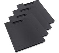 Rapesco Porte-blocs à rabat 1641 Germ-Savvy antibactérien A4 Noir – Lot de 4