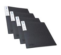 Rapesco 1642 Protège-Document avec Protection Antibactérienne, 10 Pochettes, A4, Noir, Lot de 4