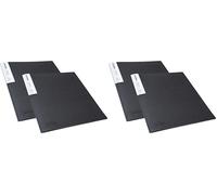 Rapesco 1643 Protège-Document avec Protection Antibactérienne, 20 Pochettes, A4, Noir, Lot de 4