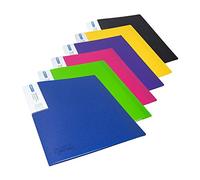 Rapesco 1646 Protège-Document avec Protection Antibactérienne, 20 Pochettes, A4, Couleurs Assorties, Lot de 6
